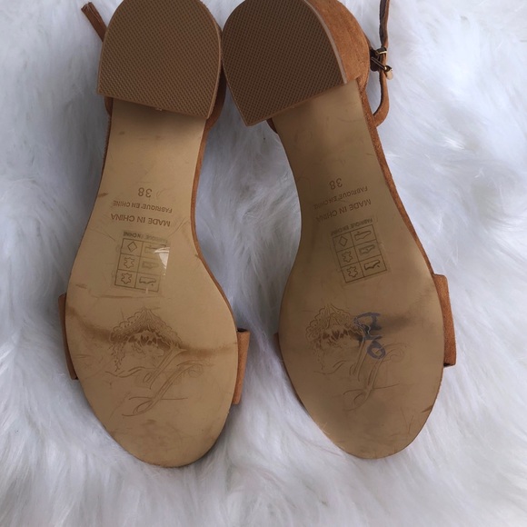 Free People Mariglod Suede Block Heel Sandal - Picture 6 of 7